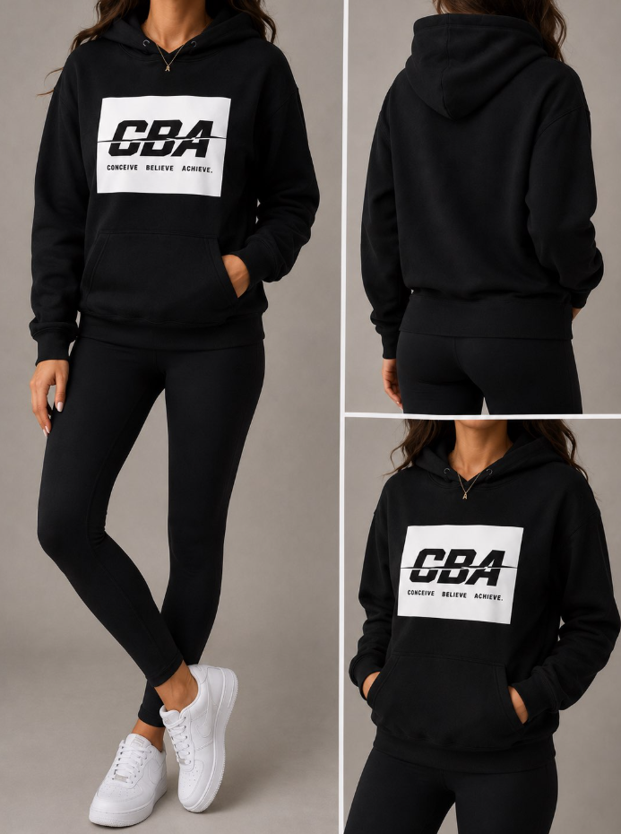CBA Bold Slash Logo Hoodie — Classic Streetwear Pullover
